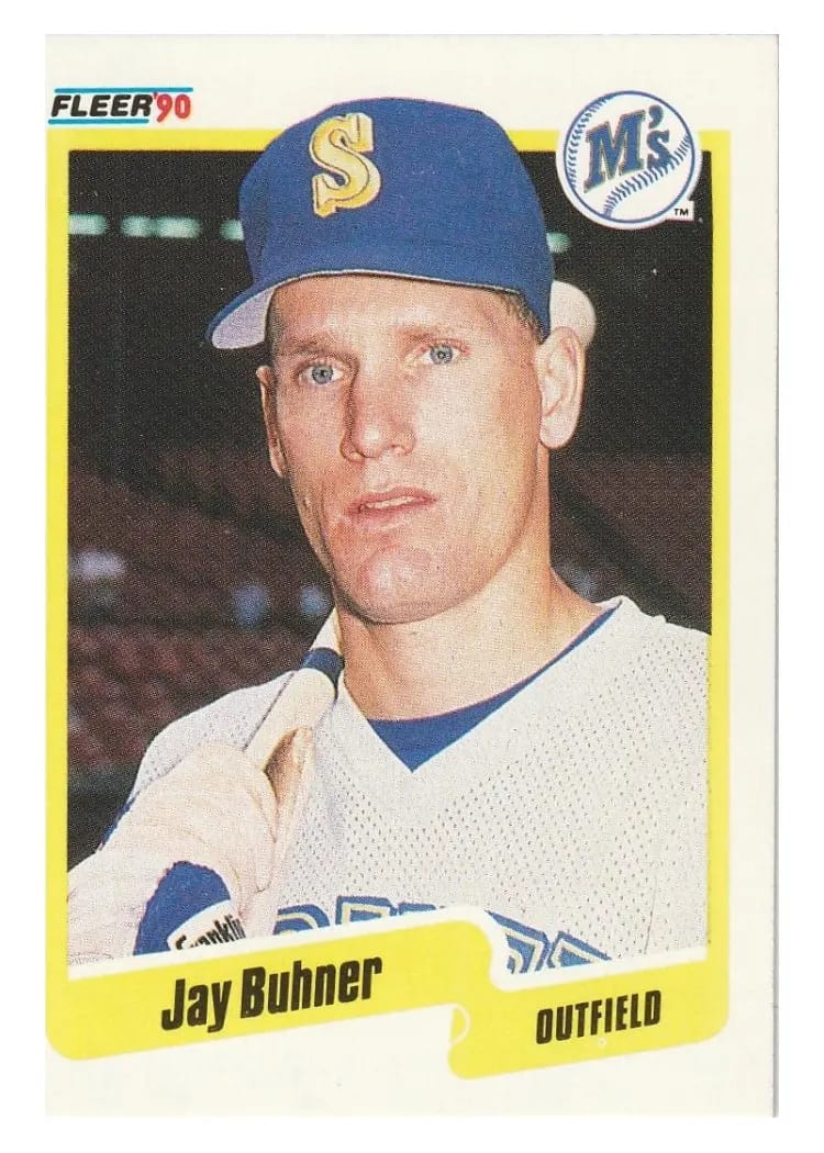 1990 Fleer Jay Buhner #508 card