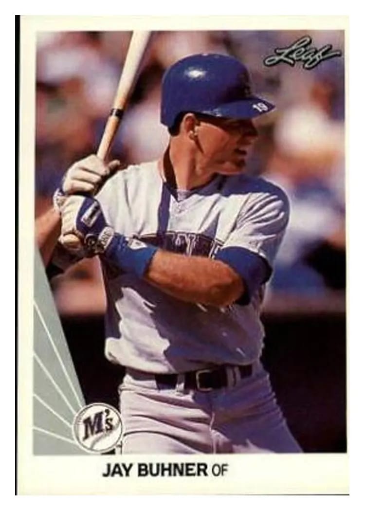 1990 Leaf Jay Buhner #114 card