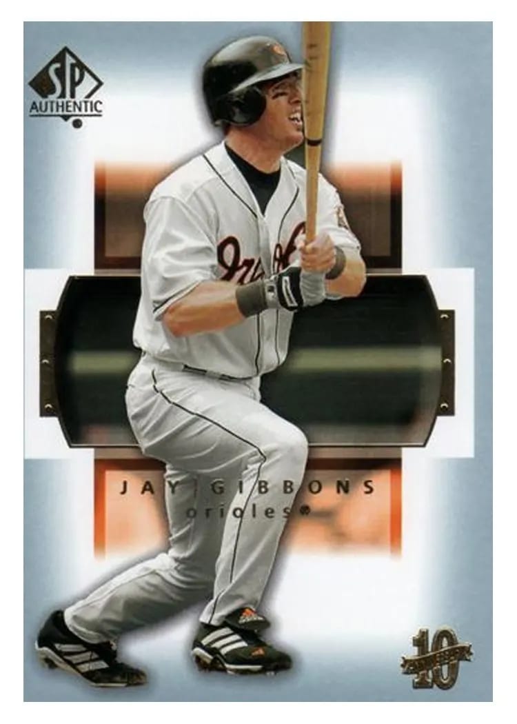 2003 SP Authentic Jay Gibbons #18 card