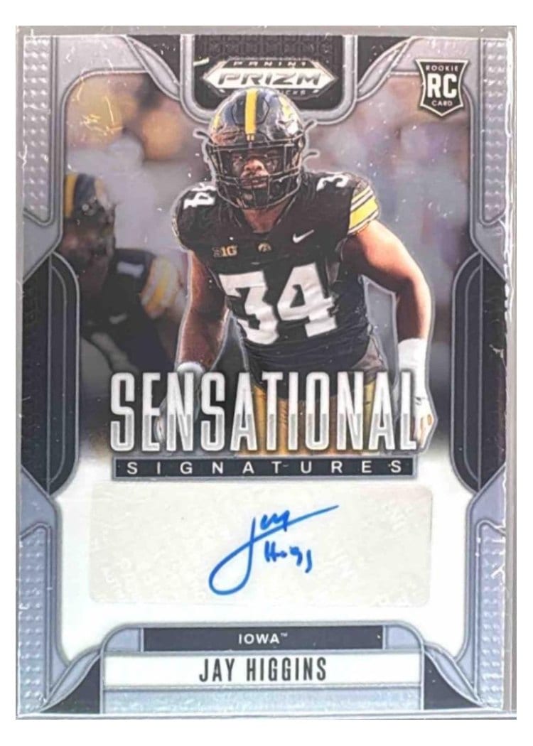 2025 Panini Prizm Draft Picks Sensational Signatures Jay Higgins #13 card