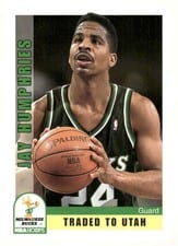 1992-93 Hoops Base Set Jay Humphries #128 card