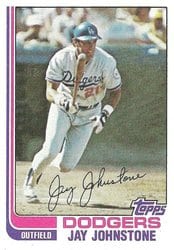 1982 Topps Base Set Jay Johnstone #774 card
