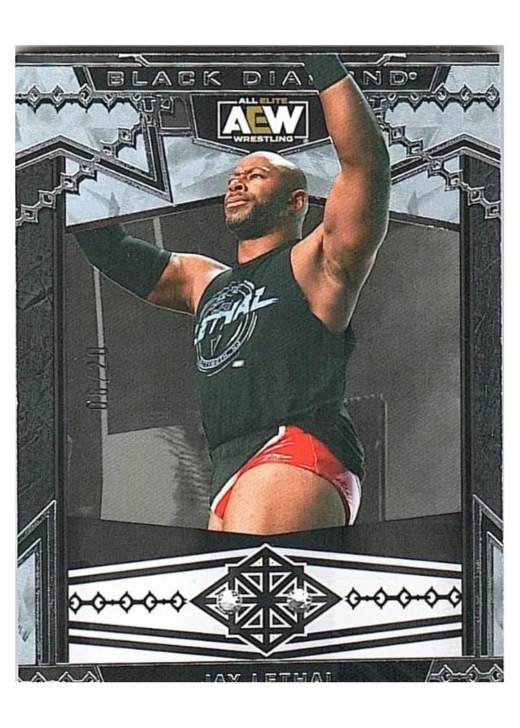 2024 Upper Deck Black Diamond AEW Jay Lethal Dual Diamond Relic #2 card