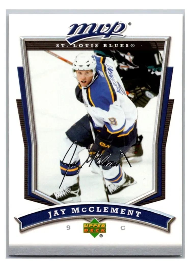 2007 Upper Deck MVP Jay McClement #33 card