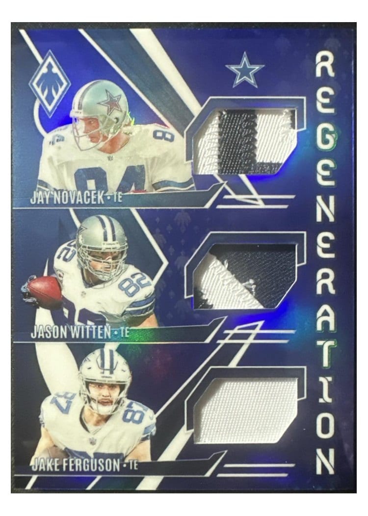 2024 Panini Phoenix Regeneration Jay Novacek / Jake Ferguson / Jason Witten #R-DAL card
