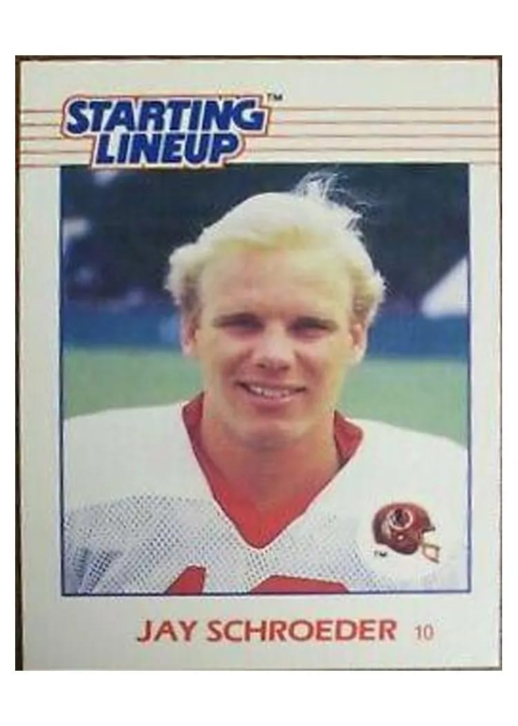1988 Kenner Starting Lineup Jay Schroeder card