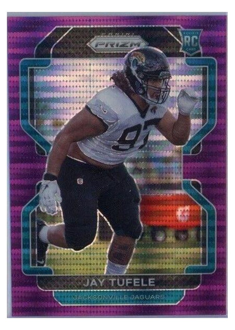 2021 Panini Prizm Base Set Jay Tufele #440 card