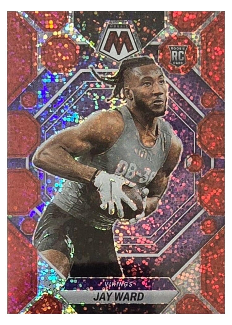 2023 Panini Mosaic Base Set Jay Ward Red Sparkle #332 card
