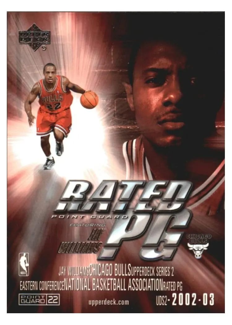 2002 Upper Deck Rated PG Jay Williams #PG1 card