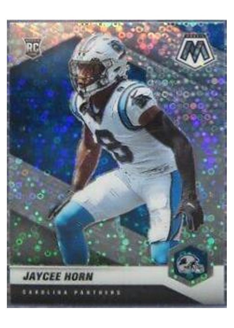 2021 Panini Mosaic Base Set Jaycee Horn No Huddle Silver Mosaic #343 card