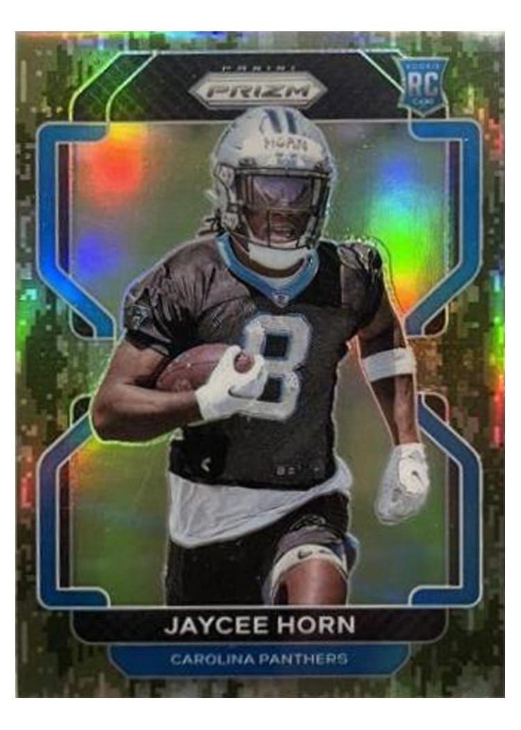 2021 Panini Prizm Base Set Jaycee Horn Forest Camo Prizm #373 card