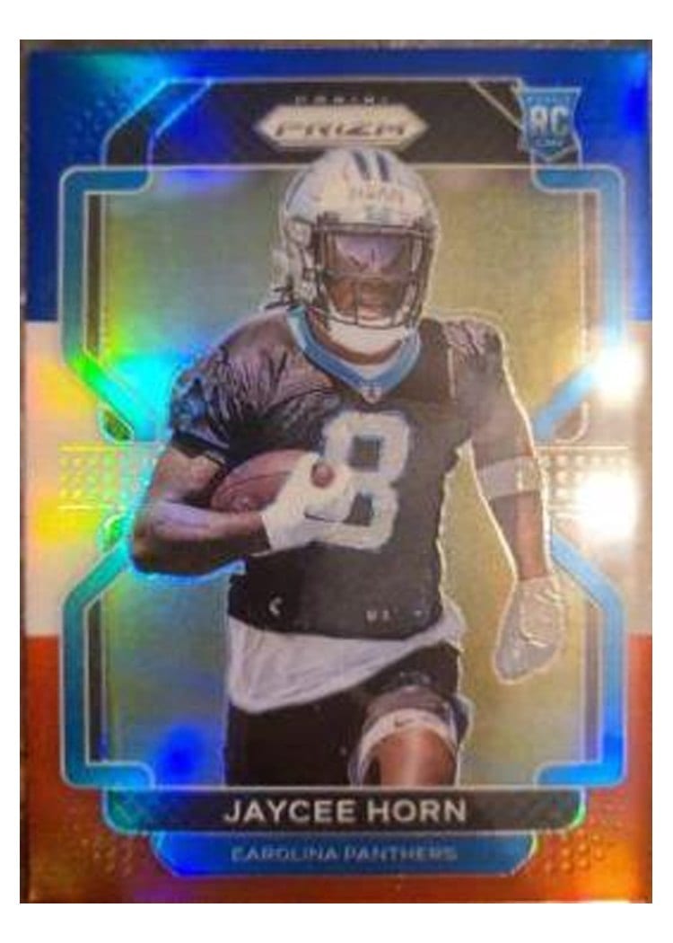 2021 Panini Prizm Base Set Jaycee Horn Red White and Blue Prizm #373 card