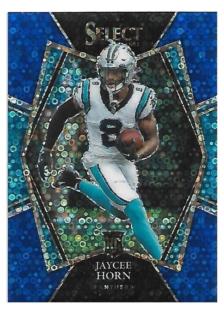 2021 Panini Select Base Set Jaycee Horn Blue Disco #185 card