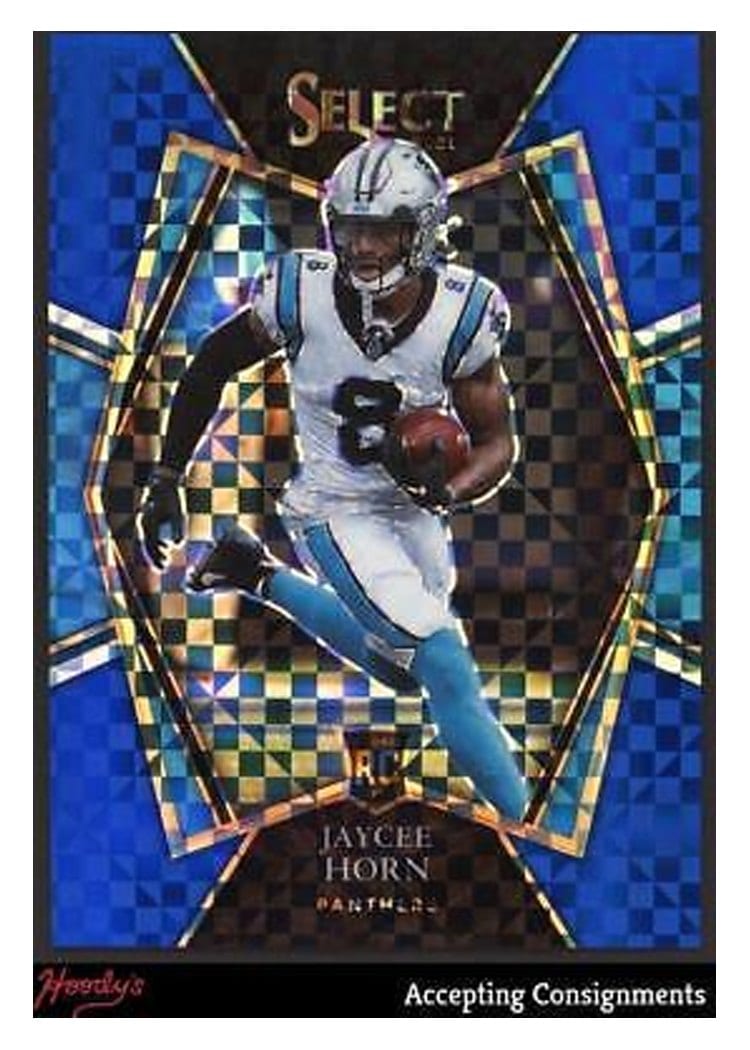 2021 Panini Select Base Set Jaycee Horn Blue #185 card