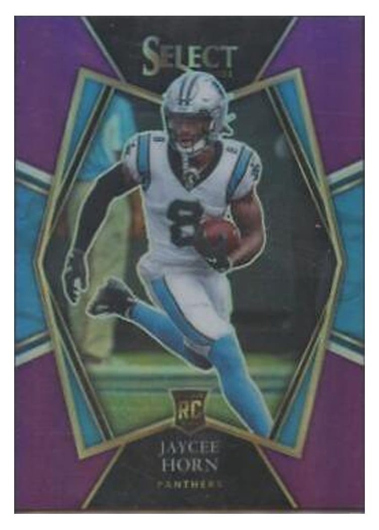 2021 Panini Select Base Set Jaycee Horn Purple #185 card