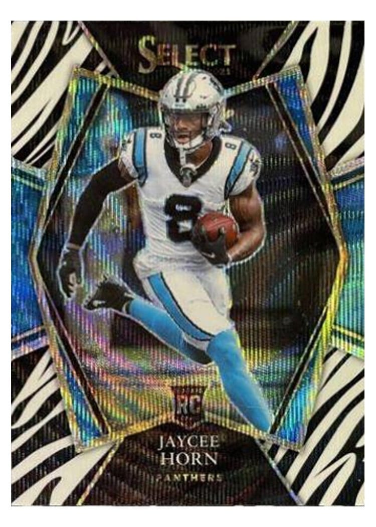 2021 Panini Select Base Set Jaycee Horn Zebra #185 card