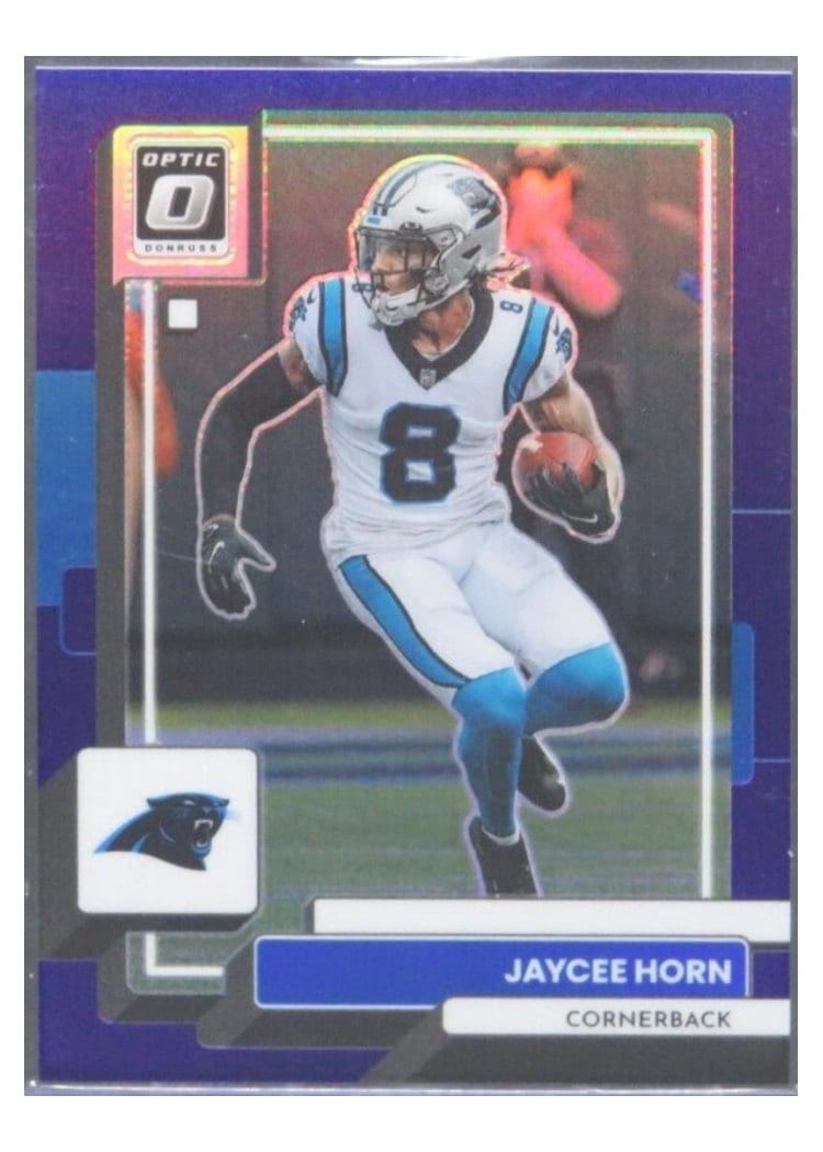 2022 Donruss Optic Base Set Jaycee Horn Purple #32 card