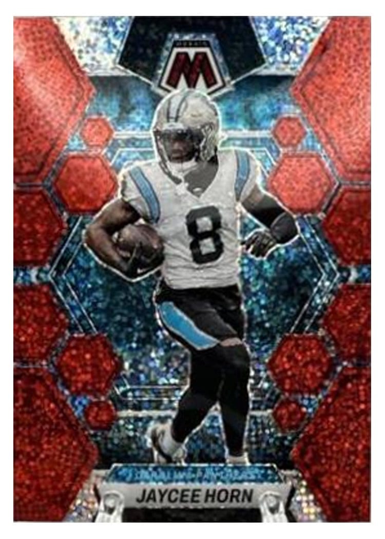 2023 Panini Mosaic Base Set Jaycee Horn Red Sparkle #32 card