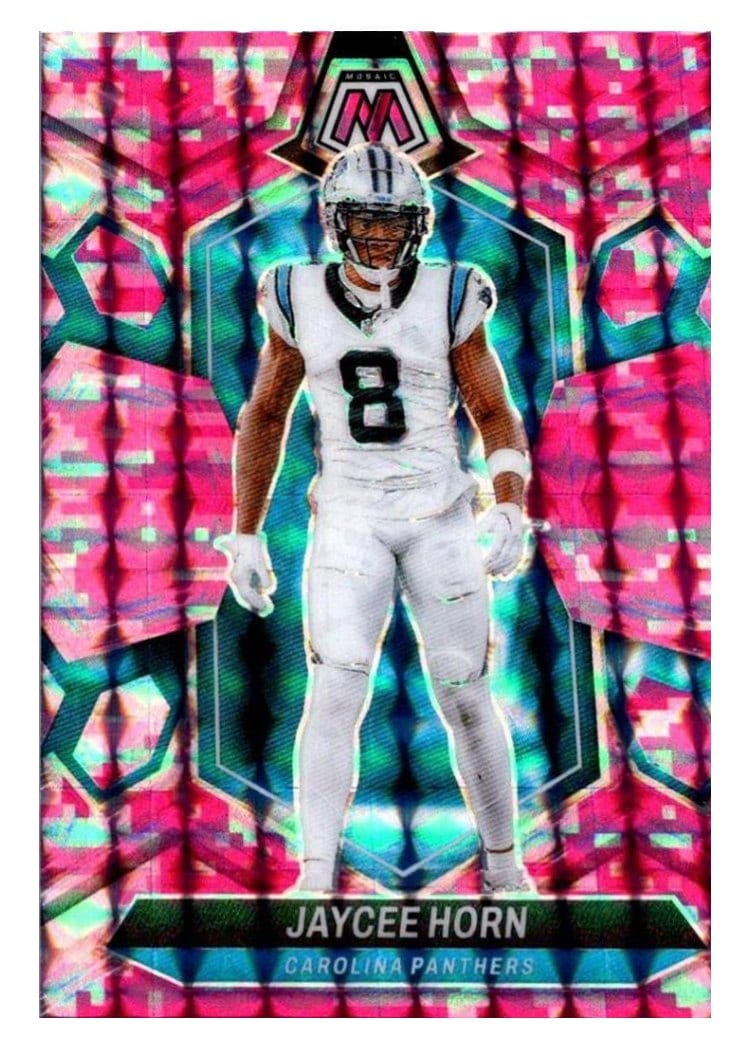 2024 Panini Mosaic Base Set Jaycee Horn Camo Pink #35 card