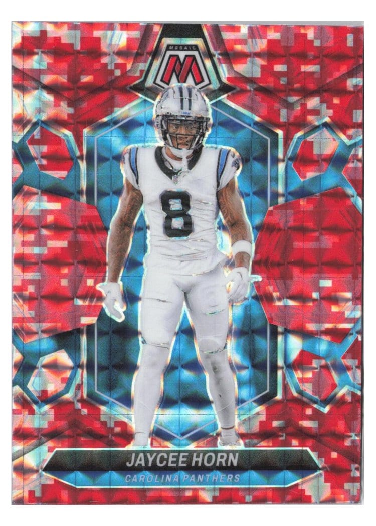 2024 Panini Mosaic Base Set Jaycee Horn Camo Red #35 card
