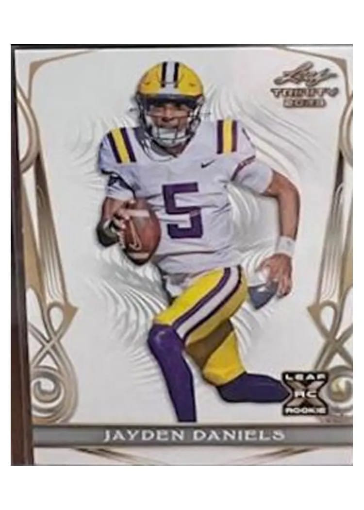 2023 Leaf Trinity Jayden Daniels #98 card