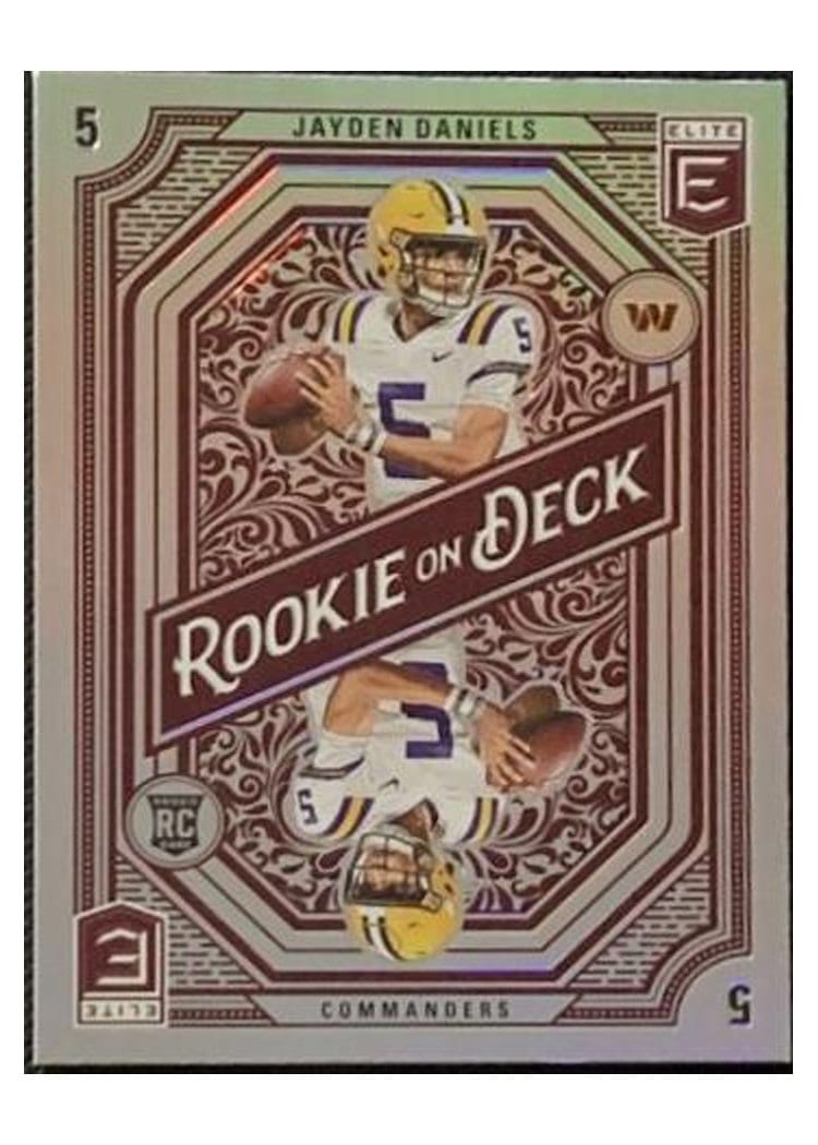 2024 Donruss Elite Rookie on Deck Jayden Daniels #16 card