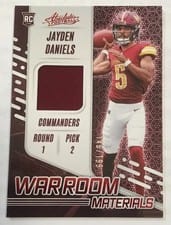 2024 Panini Absolute War Room Materials Jayden Daniels #WRM-JDS card