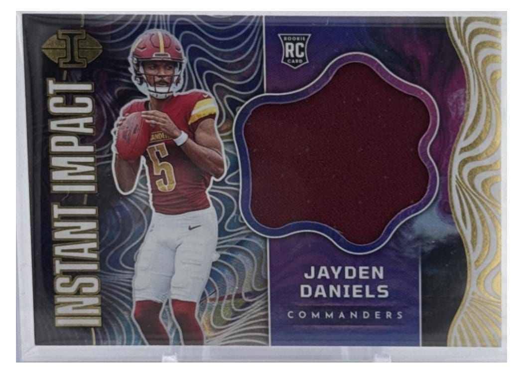 2024 Panini Illusions Instant Impact Relics Jayden Daniels #4 card