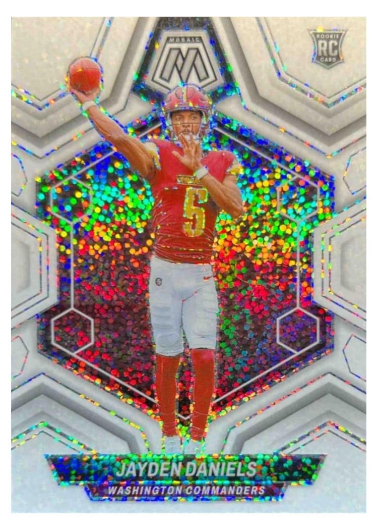 2024 Panini Mosaic Jayden Daniels #302 card