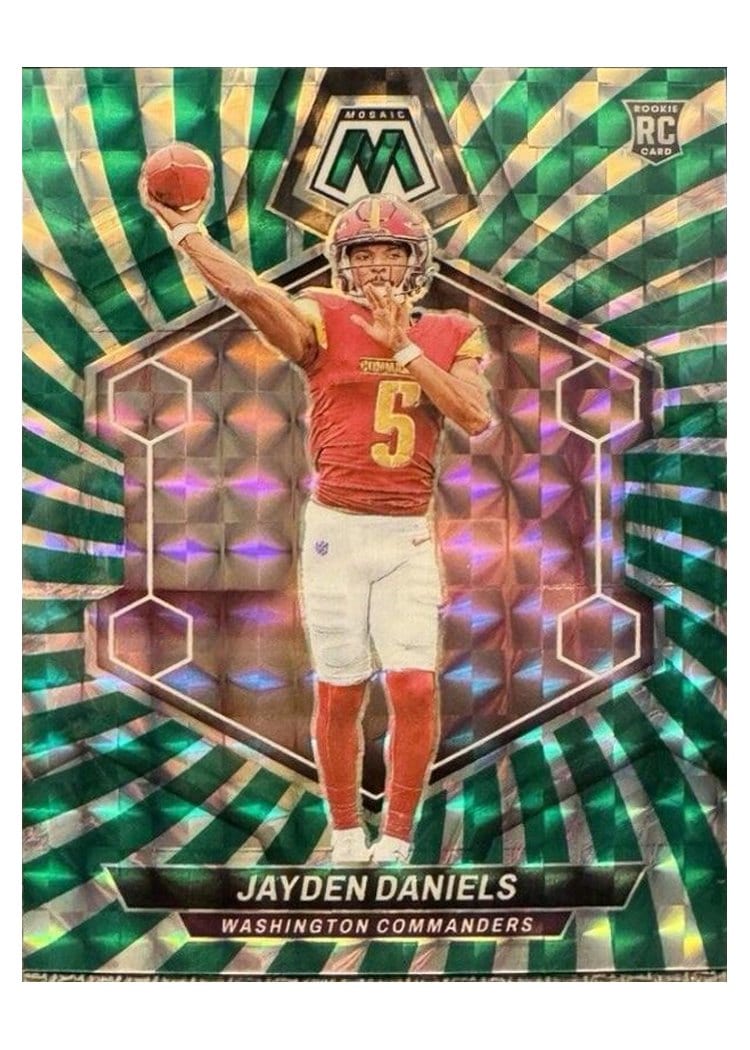 2024 Panini Mosaic Jayden Daniels #302 card