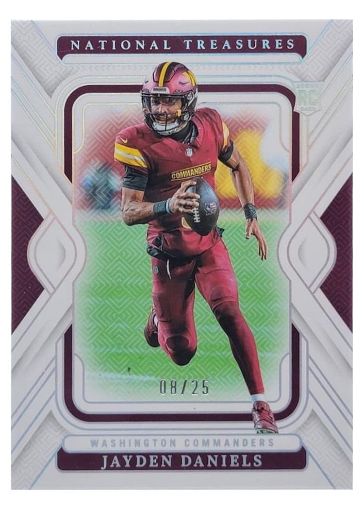 2024 Panini National Treasures Base Set Jayden Daniels #100 card