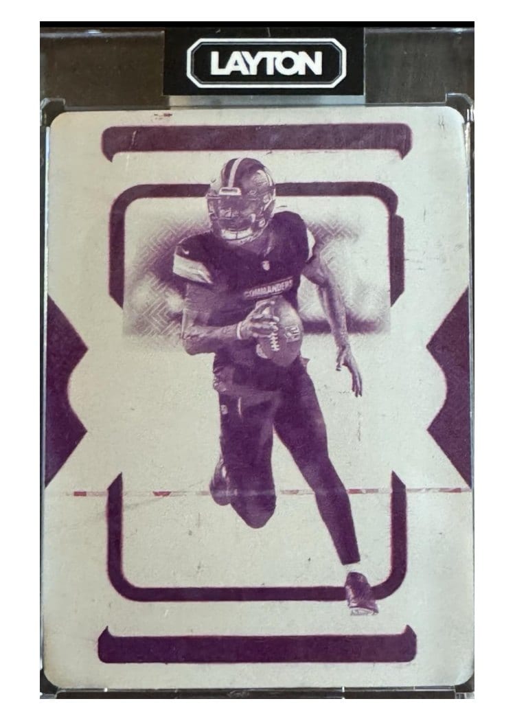 2024 Panini National Treasures Base Set Jayden Daniels #100 card