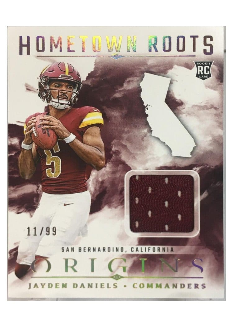 2024 Panini Origins Hometown Roots Relics Jayden Daniels #HRO-JDA card