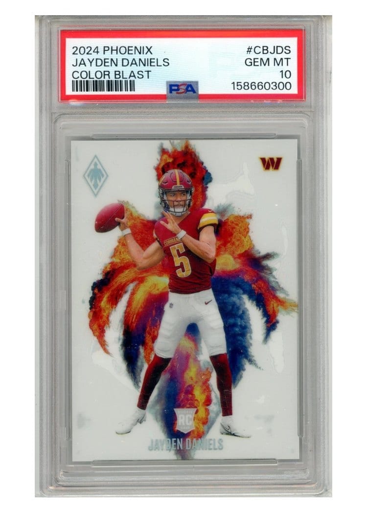2024 Panini Phoenix Color Blast Jayden Daniels #CB-JDS card