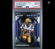 2024 Panini Prizm Draft Picks New Recruits Jayden Daniels #10 card