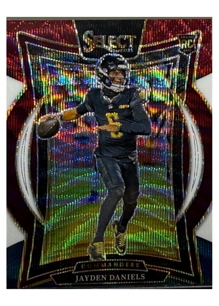 2024 Panini Select Jayden Daniels Tri-Color Prizm #26 card