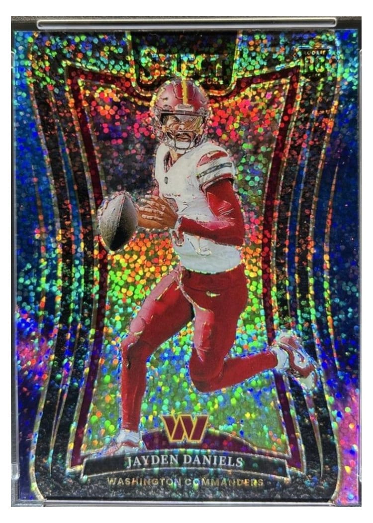 2024 Panini Select Base Set Jayden Daniels Cosmic Prizm #380 card