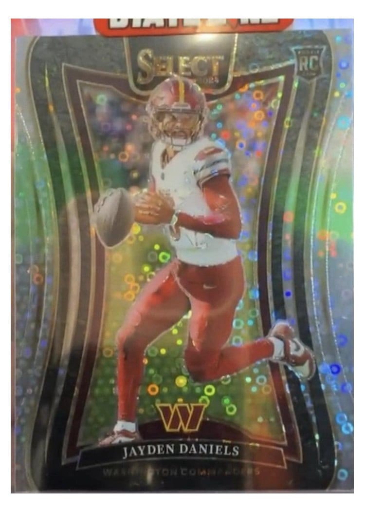 2024 Panini Select Base Set Jayden Daniels Disco Prizm #380 card