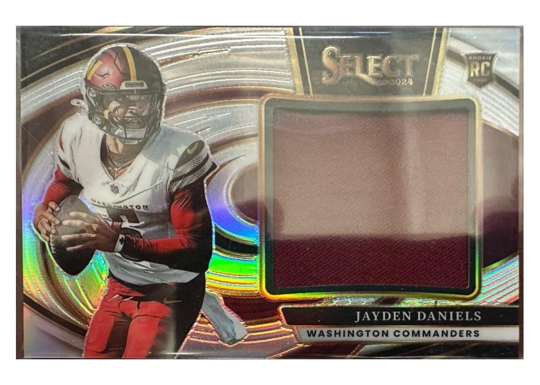 2024 Panini Select Jumbo Rookie Swatch Jayden Daniels #17 card