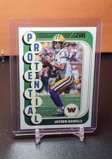 2024 Score NFL Draft Jayden Daniels #3 card