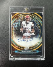 2024 Topps Chrome Cosmic Equinox Autographs Jayden Daniels #EQA-JD card