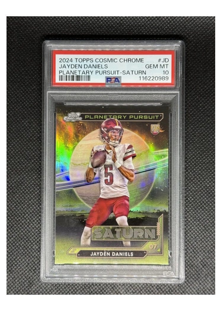 2024 Topps Chrome Cosmic Planetary Pursuit - Saturn Jayden Daniels #PPS-JD card