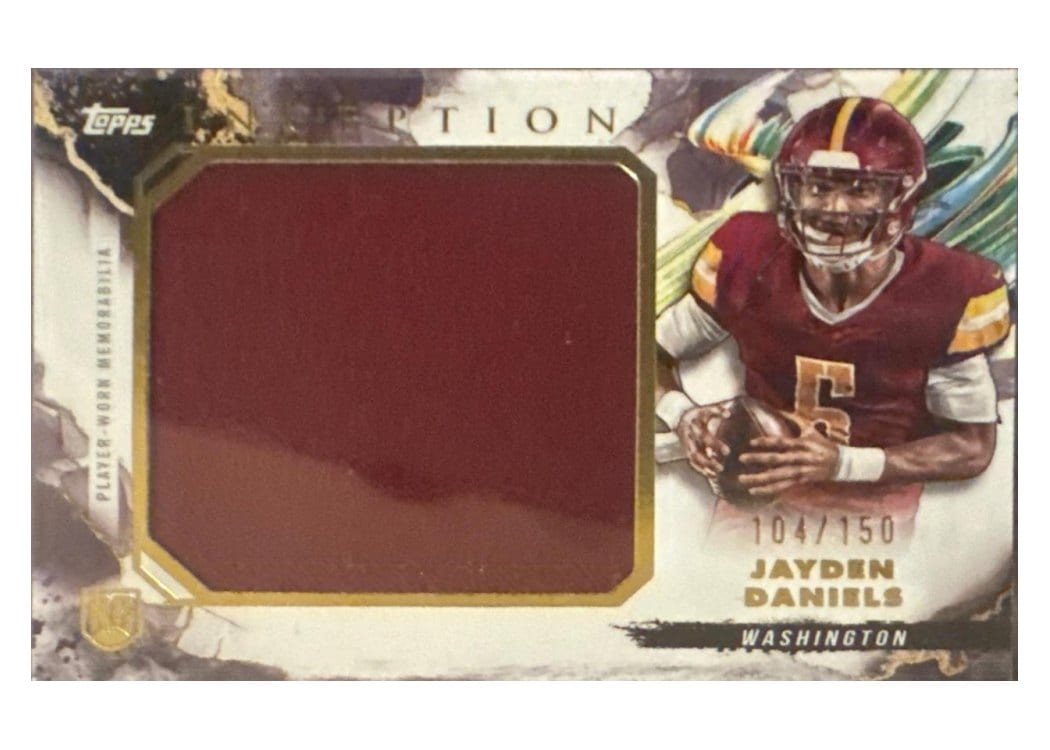 2024 Topps Inception Rookie Jumbo Relics Jayden Daniels #RJR-JD card