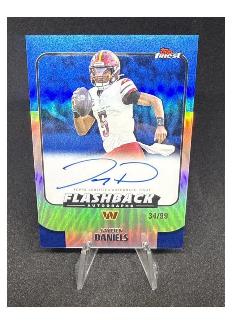 2025 Finest Flashback Autographs Jayden Daniels #FBA-JD card