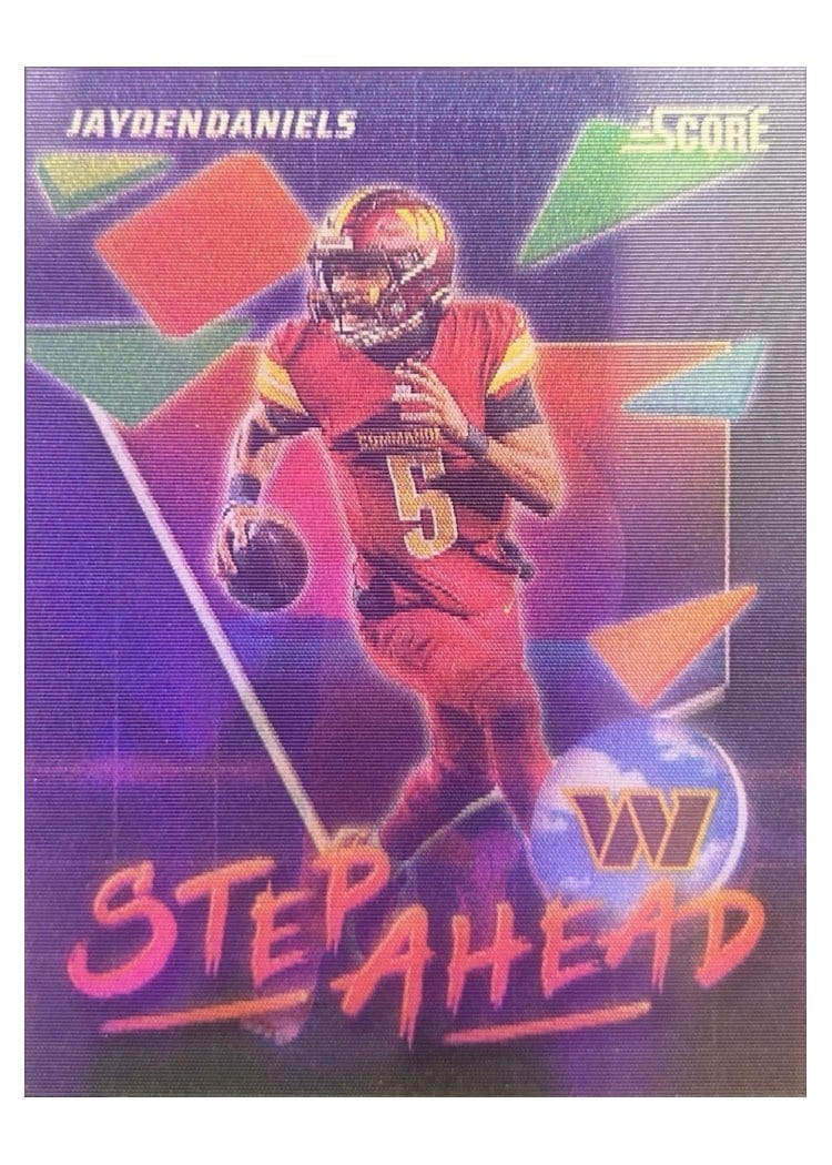 2025 Score Step Ahead Jayden Daniels #1 card