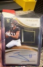 2025 Panini Immaculate Rookie Patch Autographs Jayden Higgins #120