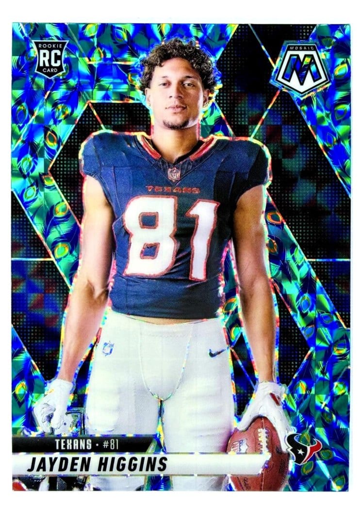 2025 Panini Mosaic Base Set Jayden Higgins #286 card