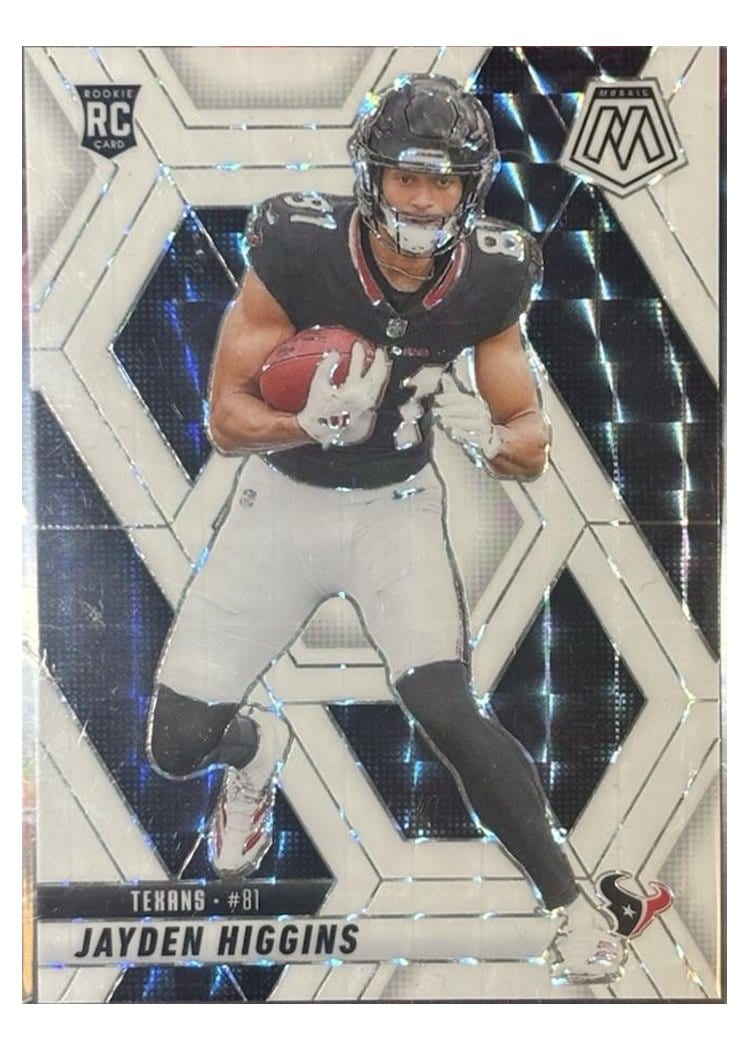 2025 Panini Mosaic Base Set Jayden Higgins White #346 card