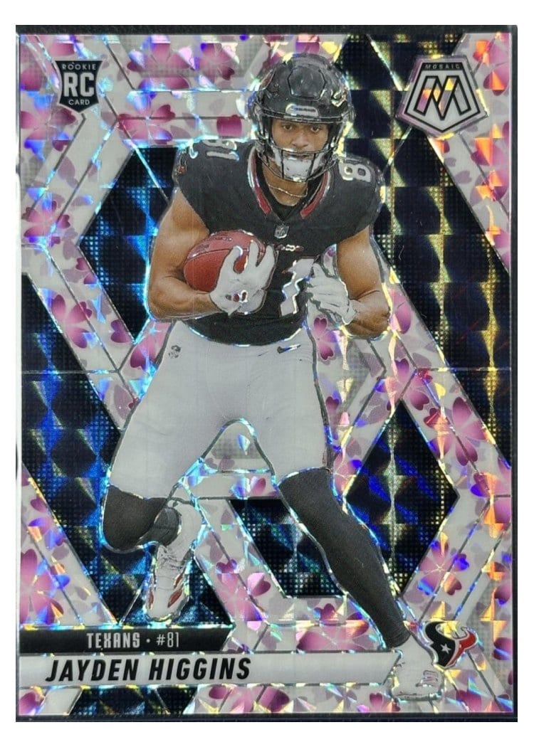2025 Panini Mosaic Base Set Jayden Higgins #346 card
