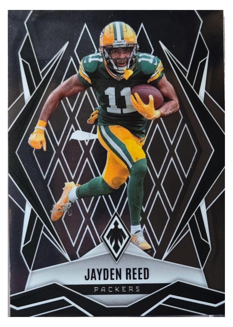 2025 Panini Phoenix Base Set Jayden Reed Purple Hyper #39 card